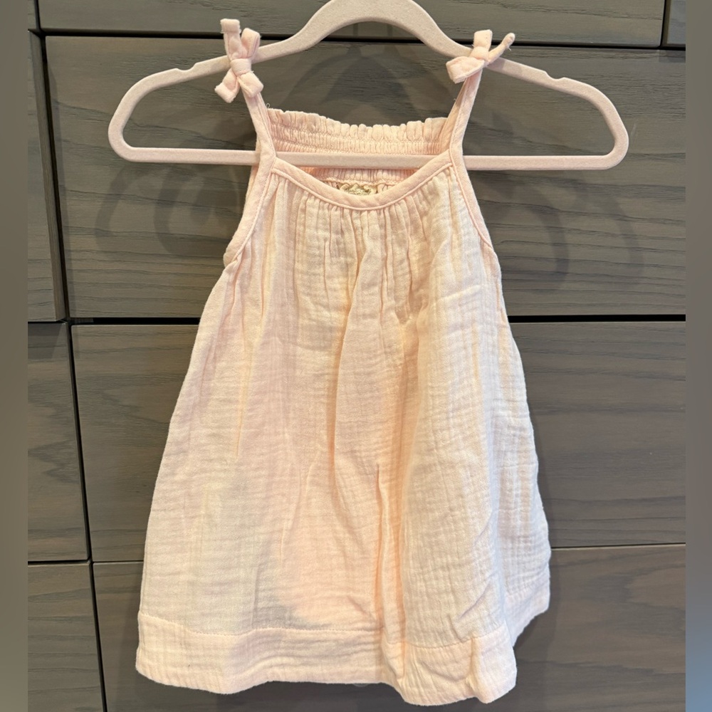 Baby Gap Girl’s Organic Cotton Gauze Tank Dress w Bloomers - 12-18 Months - Picture 1 of 9
